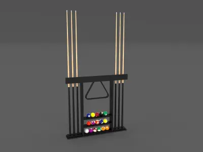 8 Ball Pool Rack 3D model