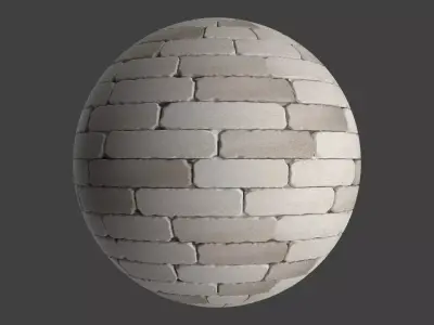 Stylized PBR Light Sandy Brick Seamless Texture