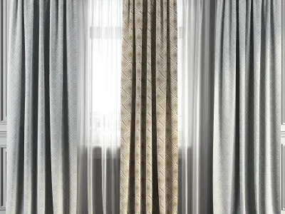 Curtain Set 157 3D model