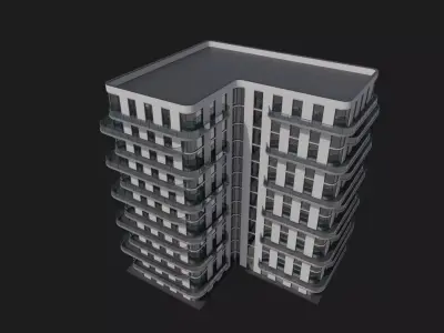 Curve Haven Apartments 3D model