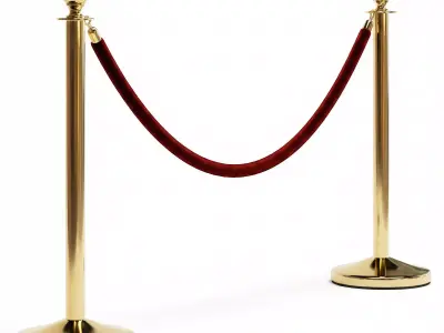 Rope stanchion 3D model