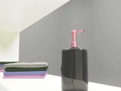 Bathroom set 3D model buy