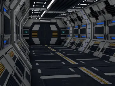 Sci Fi Interior 3D model