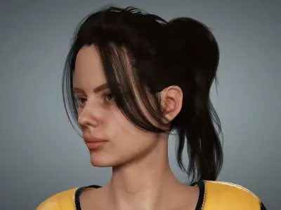 Scifi female 3D model purchase