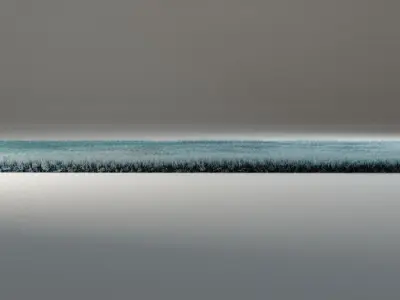 Blue Furry Carpet 3D model