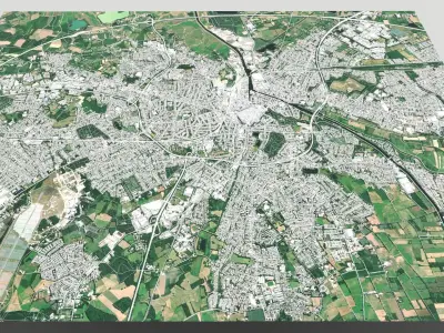 Cityscape Oldenburg Germany 3D model