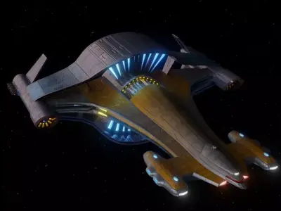 Orion Race-Built Spaceship based on Star Trek 3D model
