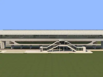 Light Rail Station 04 3D model