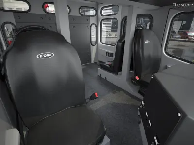  City of Renton Fire Engine E5 Red Rigged 