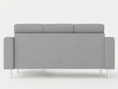 Friday Divan Sofa 3 Seater Reversible Light Gray Low-poly 3D model