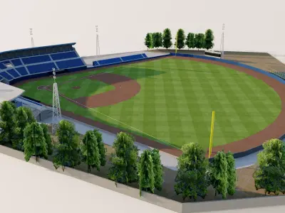 Neptunus Familiestadion - Rotterdam 3D model
