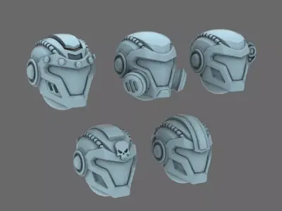 Space Knights V10K Helmet Type  20251202 3D print model