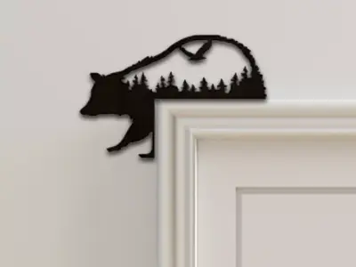 Bear Door Corner Decor 3D print model purchase