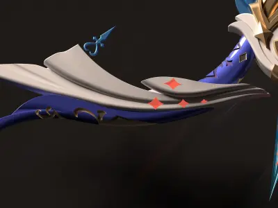 Genshin Impact - Amos Bow - 3d file -stl 3D print model