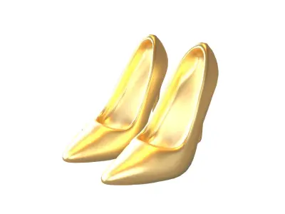 High Heels Icon v1 005 Low-poly 3D model