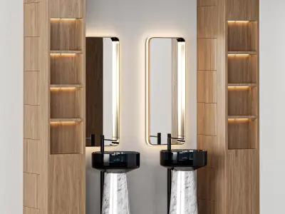 Bathroom Furniture Composition 03 3D model
