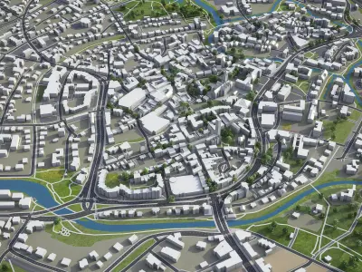 Herford  Low-poly 3D model