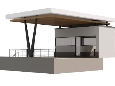 security room facade design  3D model