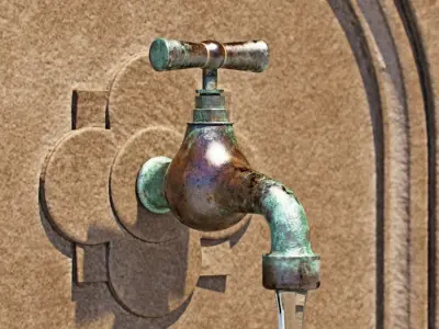 Wall Fountain 3D model