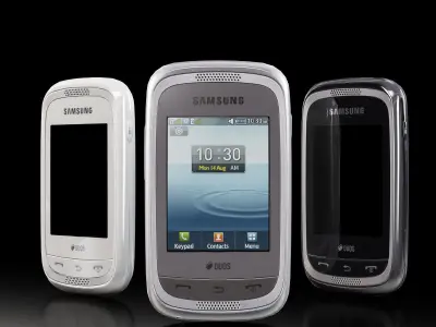 Samsung C3262 Champ Neo DUOS Low-poly 3D model