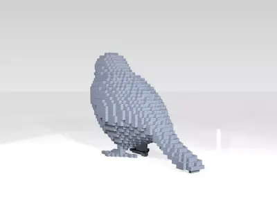 Sparrow Voxel 3D model
