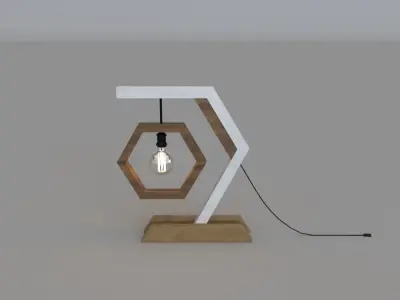 Table lamp 3D model 29