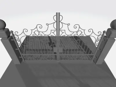 Entrance gate 3D 3D print model