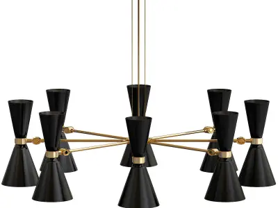 Cairo Eight Arm Contemporary Chandelier 3D model