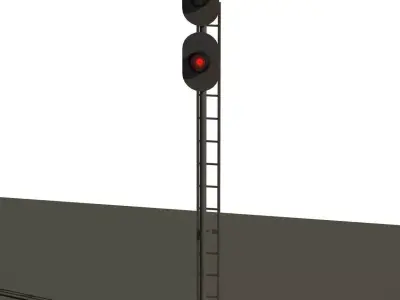 Traffic Light 3D model 16
