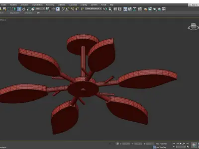 FRIM chandelier  Low-poly 3D model