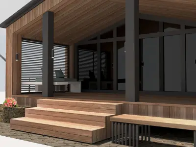 barnhouse 3D model Low-poly 3D model