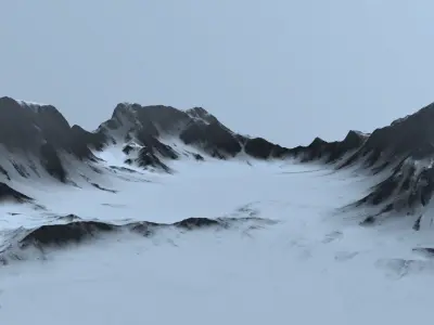 Snow Mountain 3D model