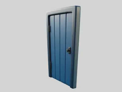 Cartoon Door 16b 3D model