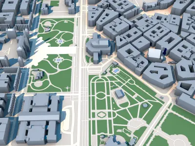 Burgtheater Vienna Austria 3D model
