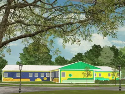  Kindergarten Modular Building 460m2 3D model