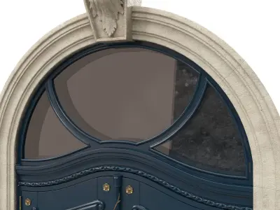 Entrance classic door 40 3D model