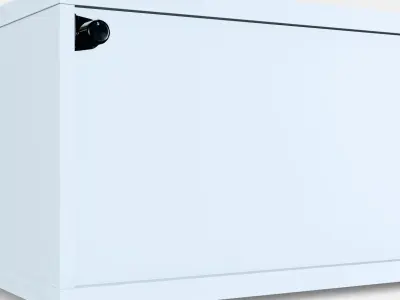 BESTA Shelf unit with door 12 Low-poly 3D model