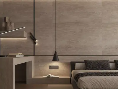 Bedroom interior scenes 3D model