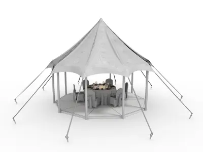 Party Tent  01 3D model