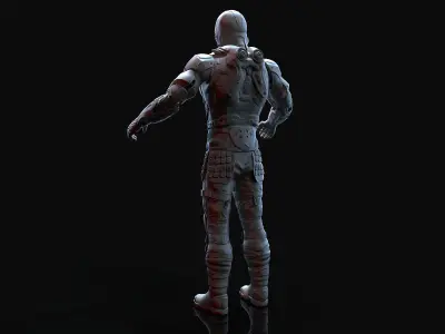 Sci-Fi Warrior 3D model