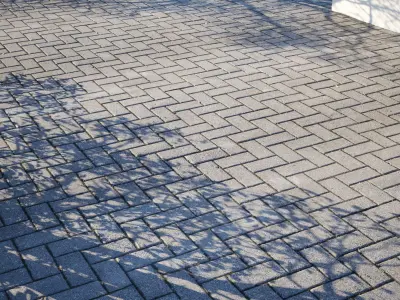 Scanned Herringbone Pavement- 2x2m Texture