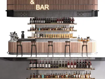 CAFE BAR NO7  A 3D model