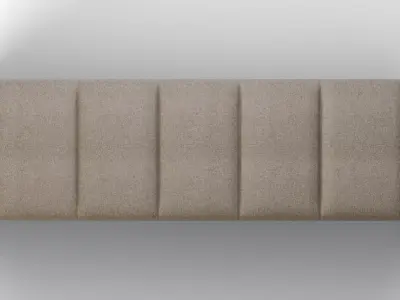 Wyndham Upholstered Storage Bench Orly Natural Low-poly 3D model