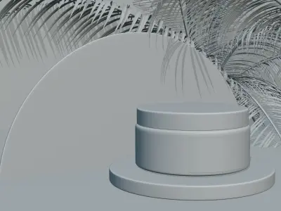 frosted glass jar 3D model