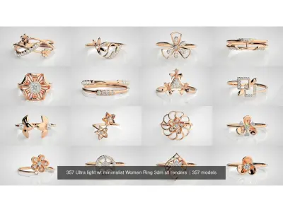 Light Weight Rings-Check Description 3D print model