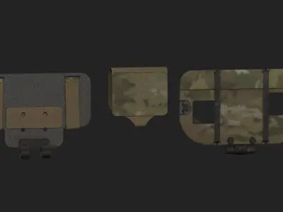 S And S FlipLite Chest Smartphone Mount Low-poly 3D model