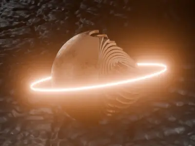 Sci-FI Orb Animation 3D model