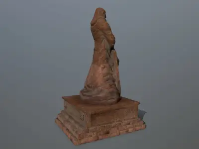 statue Low-poly 3D model