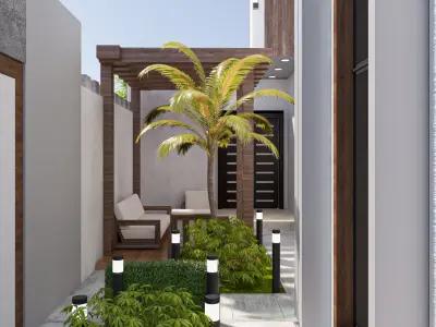 vila building 3D model 3D model