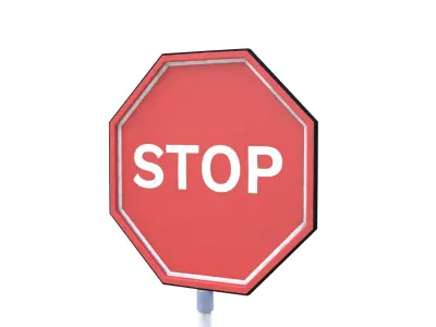 Street Sign 02 3D model